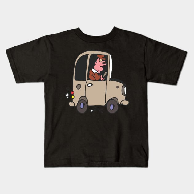 Car Kids T-Shirt by Dojaja